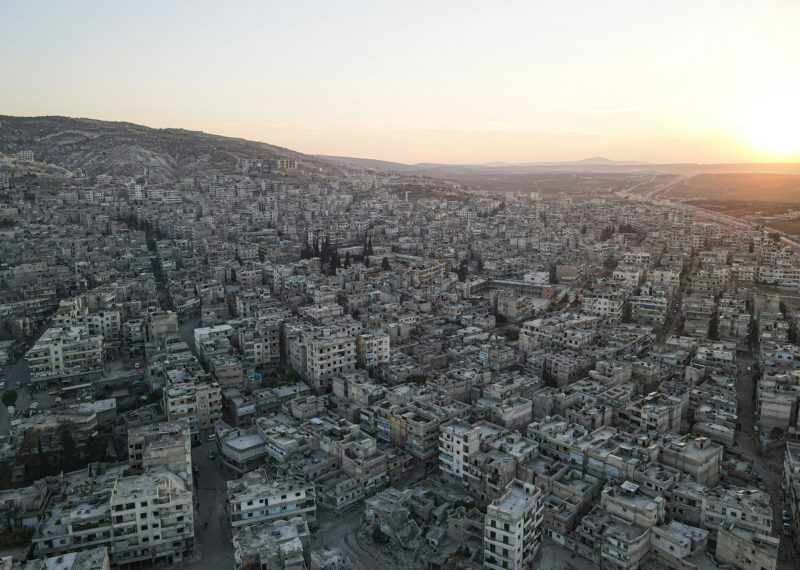 A view of a Syrian city reflecting reconstruction efforts amid 2025 international sanctions relief and regulatory changes