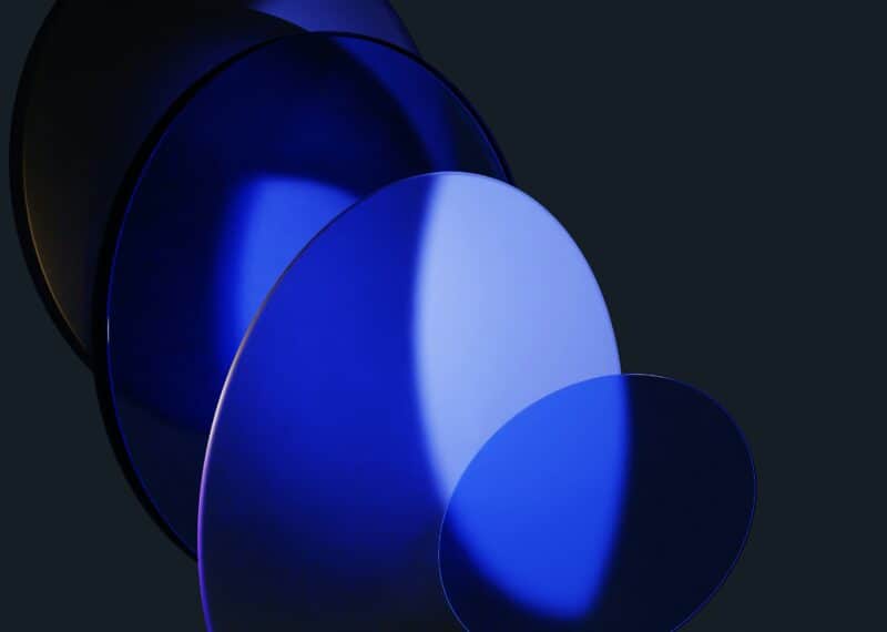 Abstract blue background symbolising an electronic apostille for real estate transactions