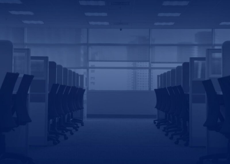 Empty office space representing redundancy and employment termination in Bulgaria